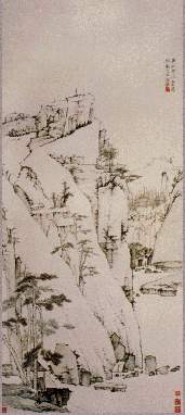 弘仁作品赏析：松壑清泉图