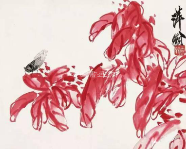 齐白石八十多岁画的蝉