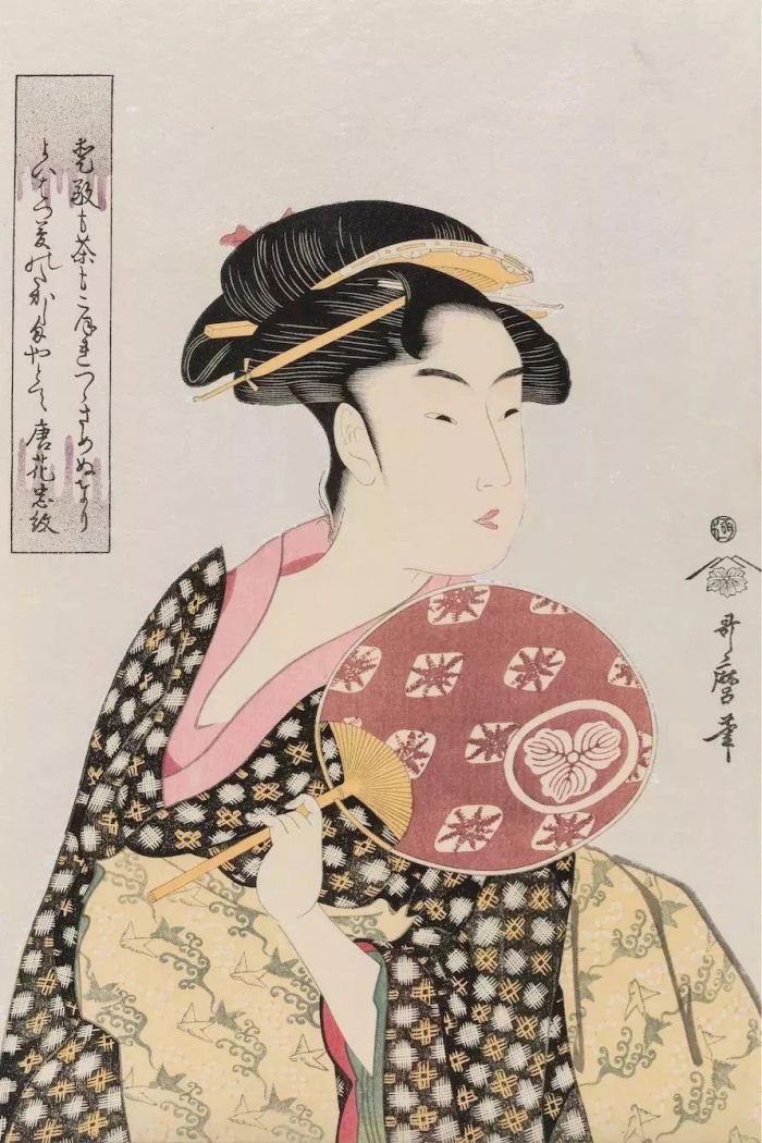 喜多川歌麿 -《高岛久》- 约1792~1793年,梵高：“浮世绘就是我的信仰”,浮世绘,梵高,信仰,日本,版画,江户,葛饰北斋,美人,演员,女性