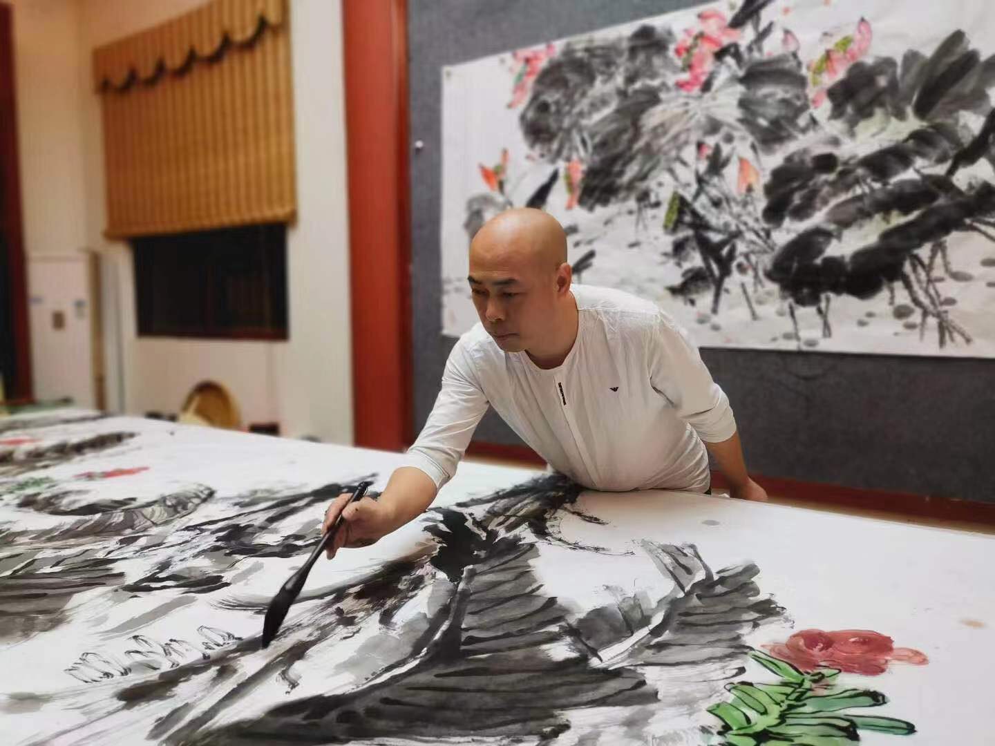 当代翰墨名家梁裕青献礼建党100周年