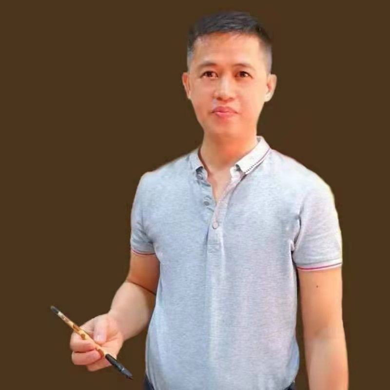 当代翰墨名家潘坤和献礼建党100周年