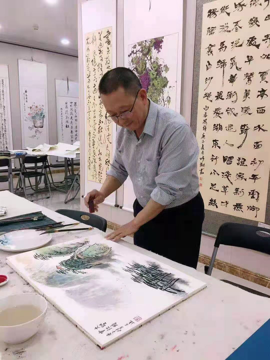 当代翰墨名家吴全通献礼建党100周年