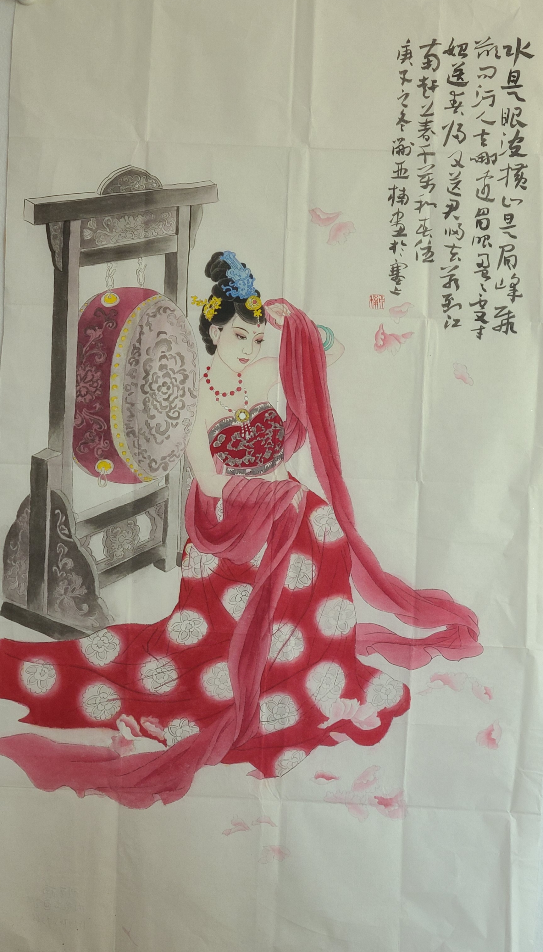 刘亚楠工笔仕女图